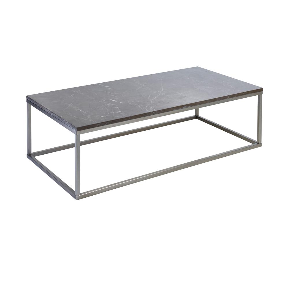 Cadre marble rectangular coffee table grey