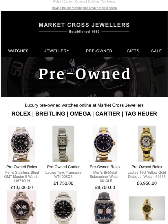 Market cross online watches