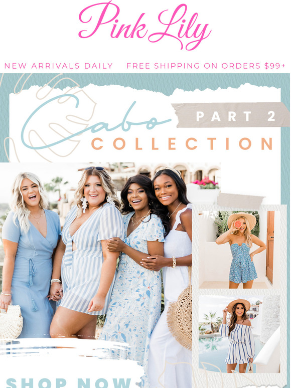 The Pink Lily Boutique just dropped Cabo Collection part 2 Milled