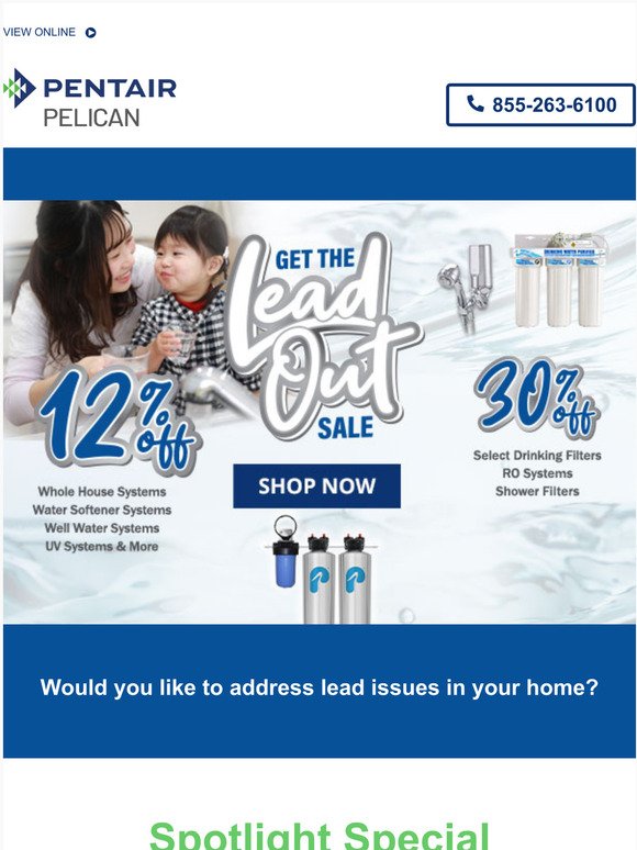 Save 12-35% On Pentair Pelican Water Quality Solutions