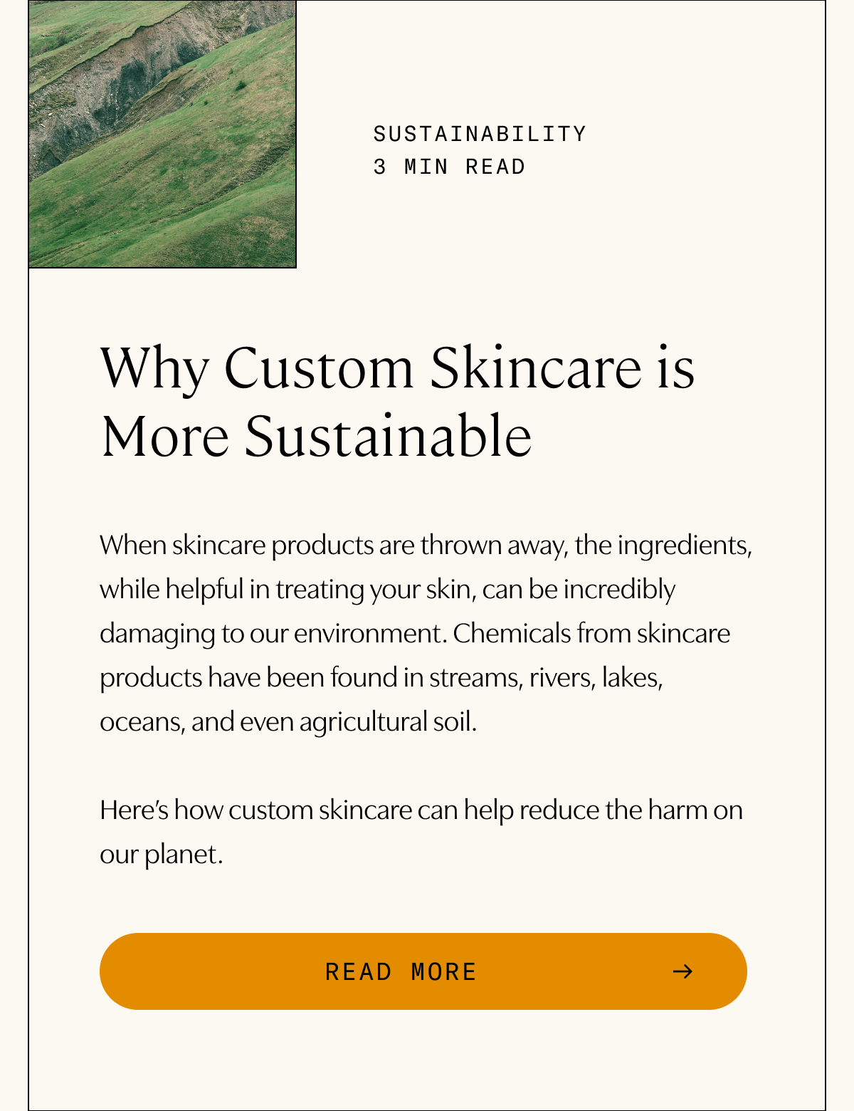 Why Custom Skincare is More Sustainable