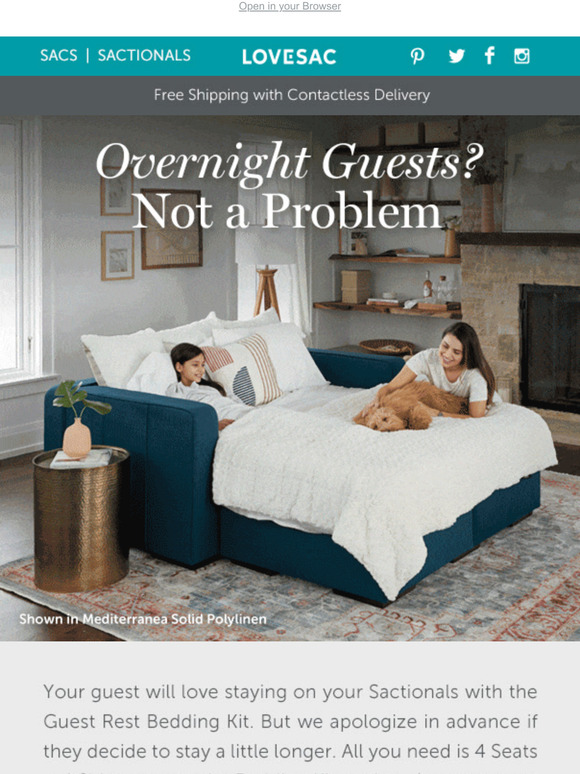 LoveSac Seen a couch turn into a bed? Not like this... Milled