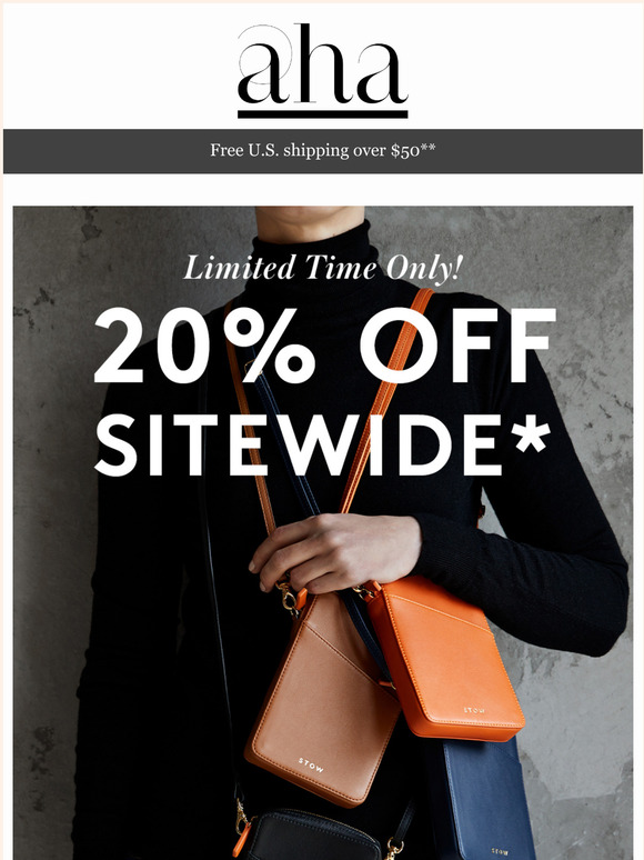 20% off just for you - Starts TODAY!