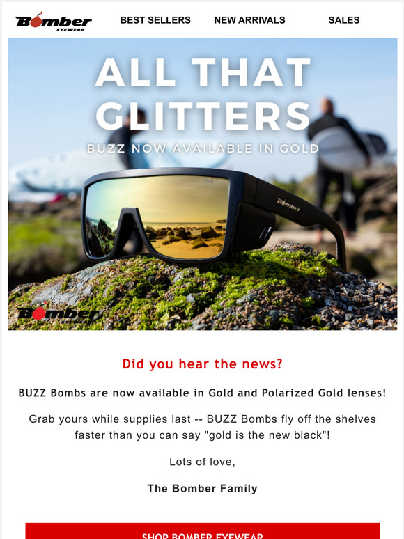 Bomber Eyewear Did you see the new BUZZ? Milled