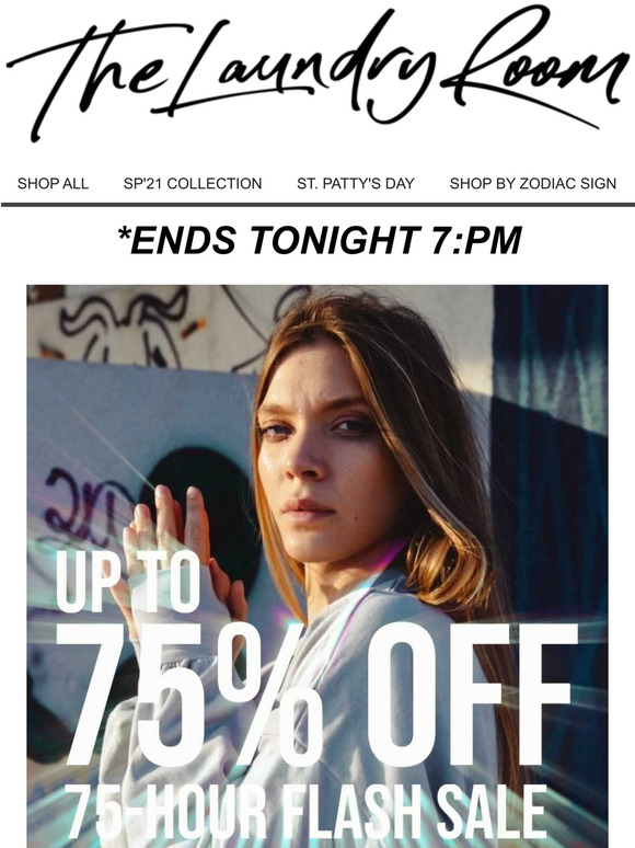 WARNING: 75% OFF ENDS TODAY !