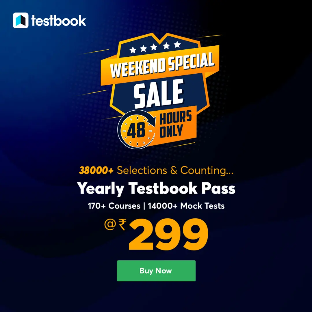Unlock testbook pass for just ₹269/year