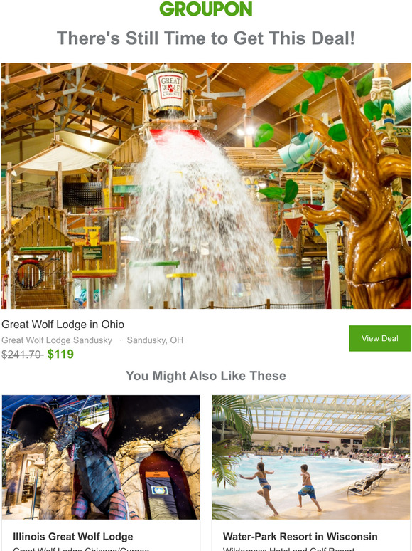 Groupon SE: Stay with Daily Water Park Passes at Great Wolf Lodge