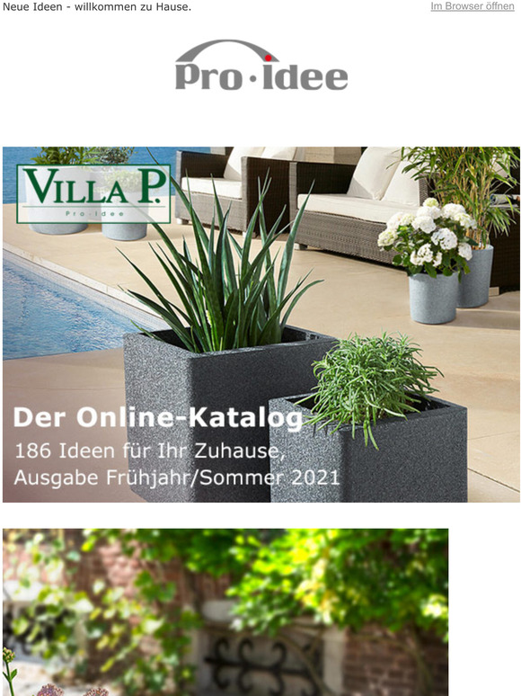 ProIdee Der neue OnlineKatalog 186 Ideen fr Ihr Zuhause Milled
