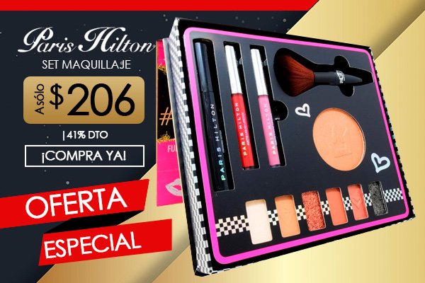 Mequedouno: Set de maquillaje Paris Hilton a 206 + Lo menor para tu Hogar |  Milled