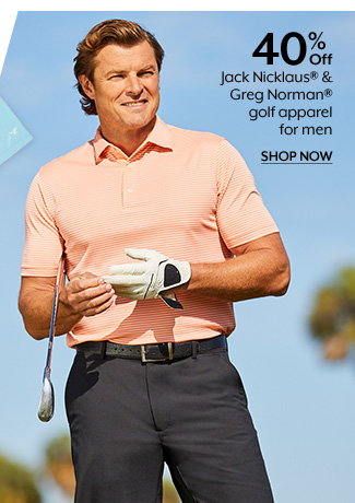 Shop 40% Off Jack Nicklaus & Greg Norman golf apparel for men