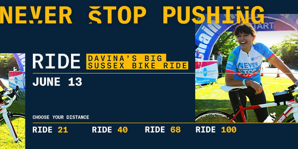 davina's ride banner