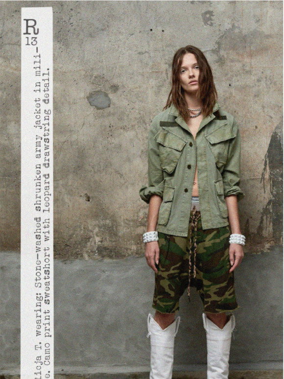 R13: New Arrivals: Shrunken Army Jacket 