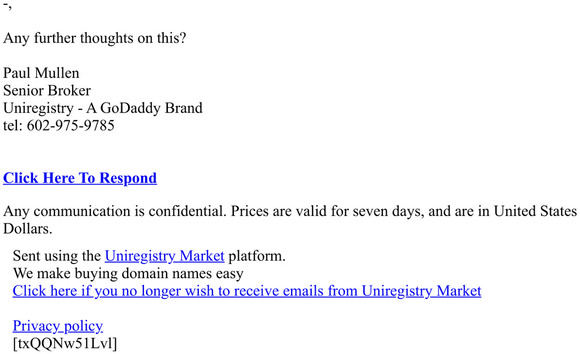Re: melinea.com