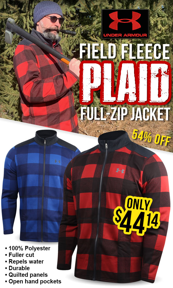 Under armour plaid deals jacket