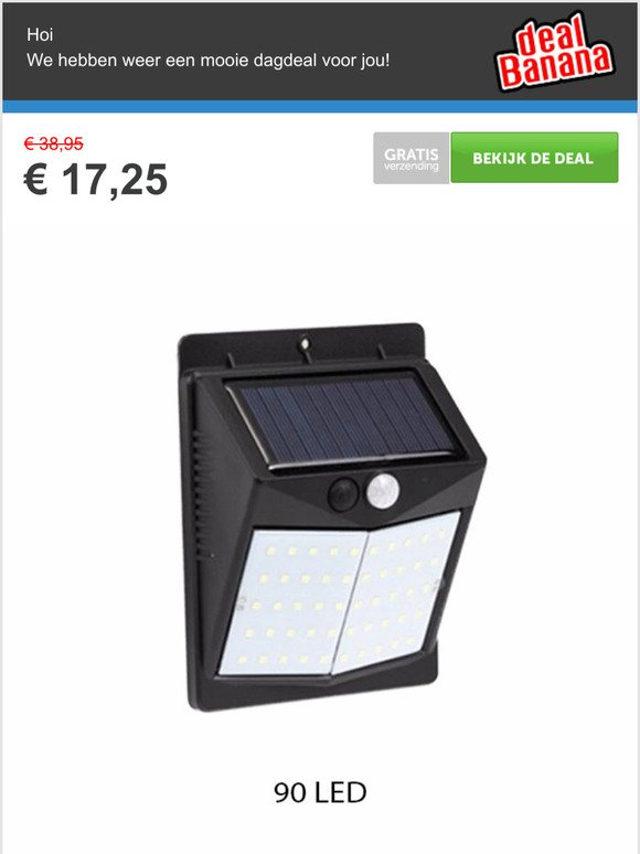  Solar Powered Wall Light with Motion Detector