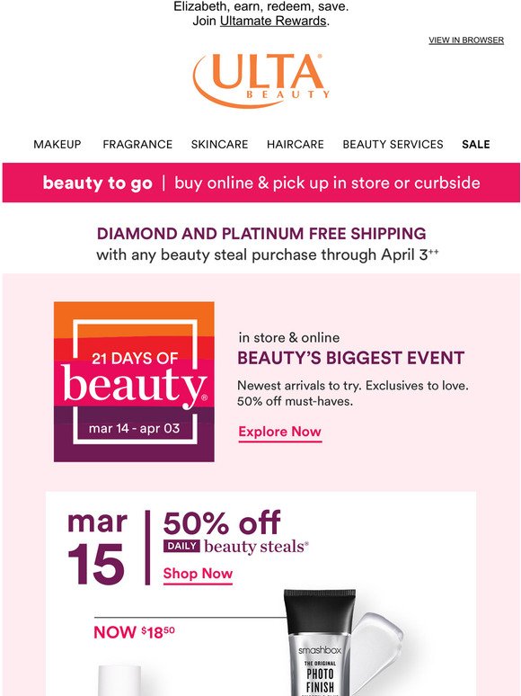 Ulta Beauty 21 Days of Beauty deals? RIGHT HERE! Milled