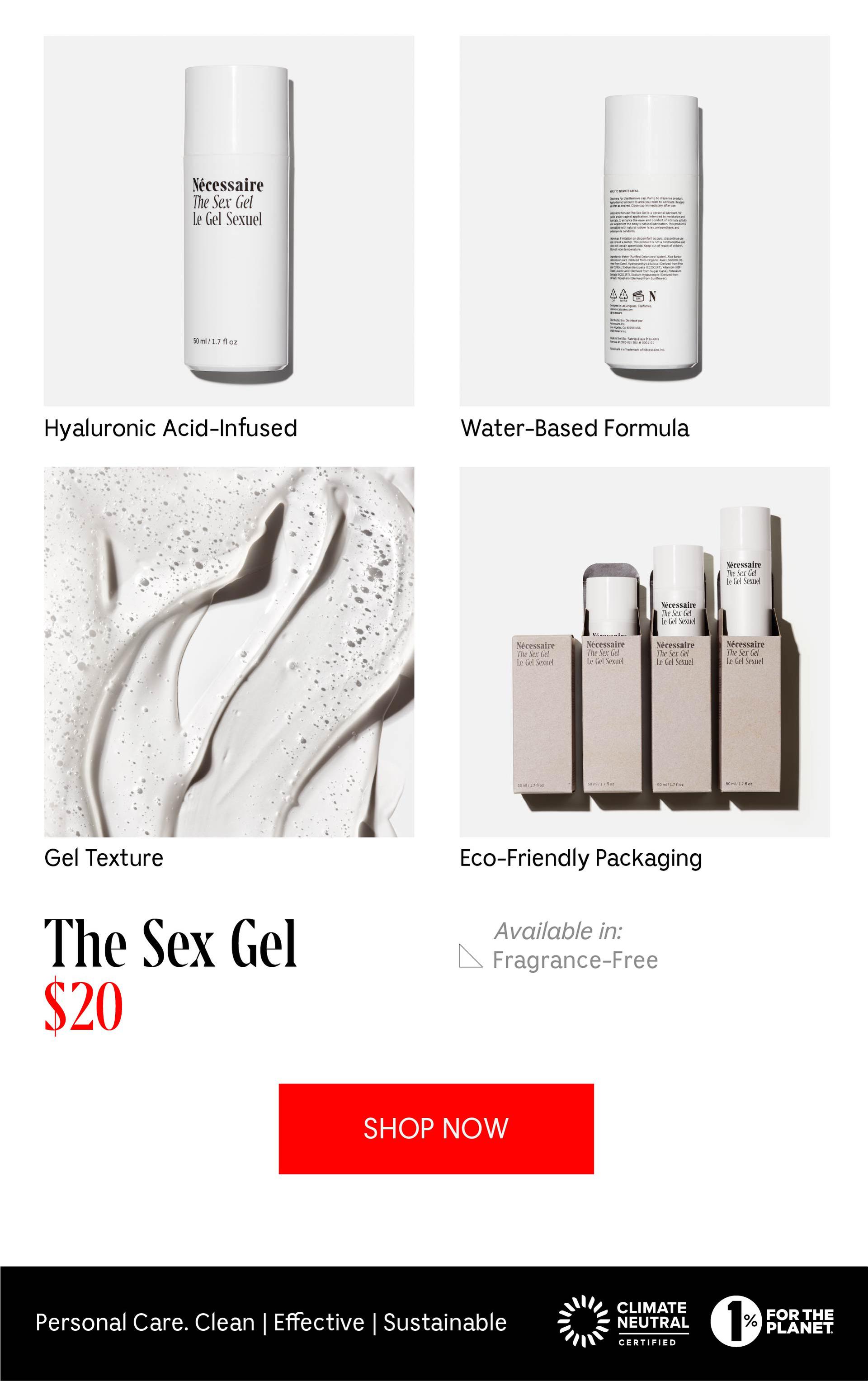 Nécessaire Back In Stock The Sex Gel Milled