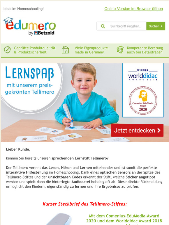 Tellimero  und lernen wird zum Erlebnis