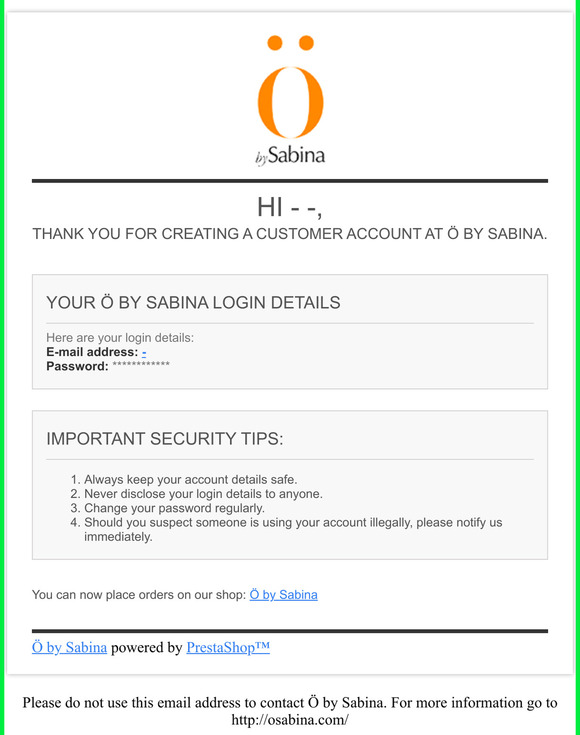 [ by Sabina] Welcome!