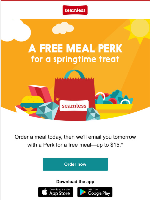 Seamless: Enjoy $10 OFF for your favorite meal of the day