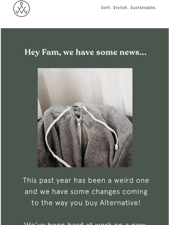 We have some news...
