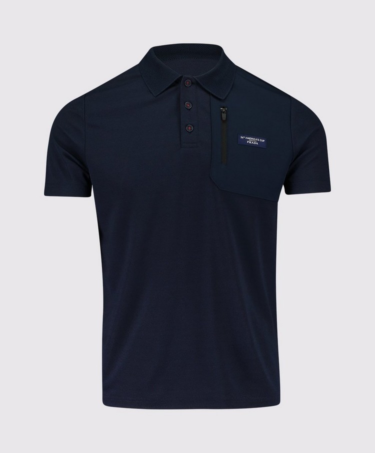 North Sails 36Th Americas Cup Presented By Prada Nylon Detail Short Sleeve Polo