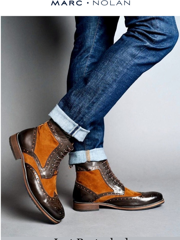 marc nolan wingtip boots