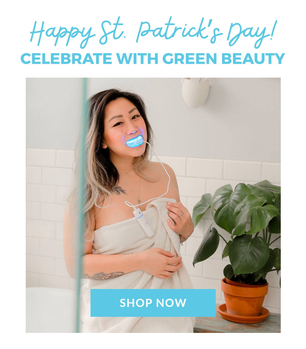 Happy St. Patrick’s Day!  CELEBRATE WITH GREEN BEAUTY  [ SHOP NOW ] https://gloscience.com/pages/glo-buy
