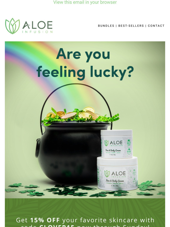  IT'S YOUR LUCKY DAY | 15% OFF 