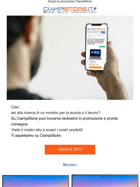 Scopri i nostri monitor scontati e in pronta consegna