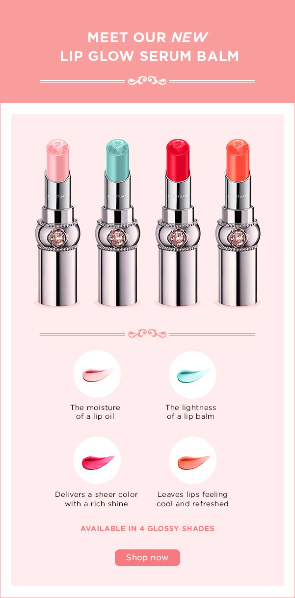 Jill Stuart Beauty: Here we GLOW! Shine On with our NEW Lip Glow