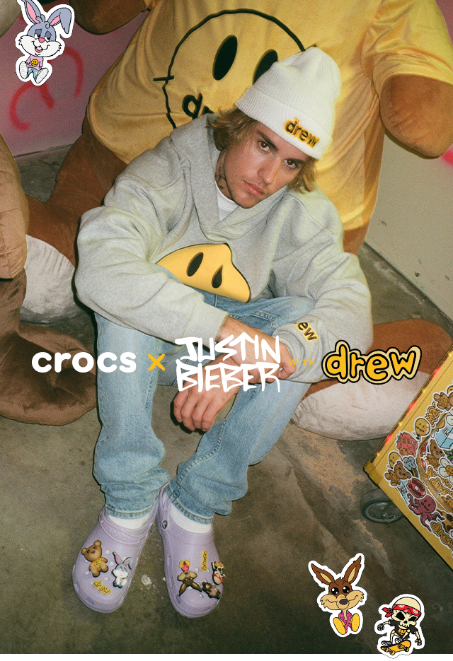 Crocs Its time Get your Justin Bieber with drew house clogs