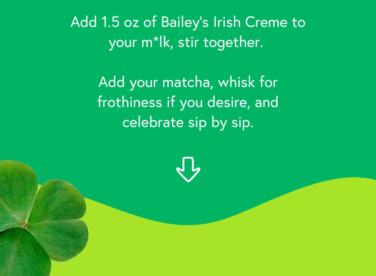 Shamrock Matcha With Bailey's 