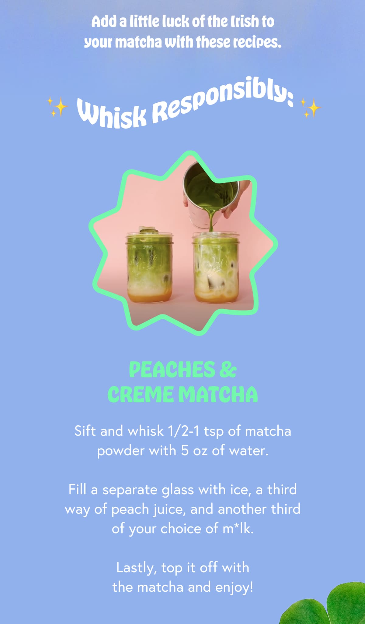 Add a little luck of the Irish to your matcha with these recipes