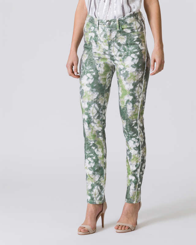 Hose mit Batik-Print im Safari-Look