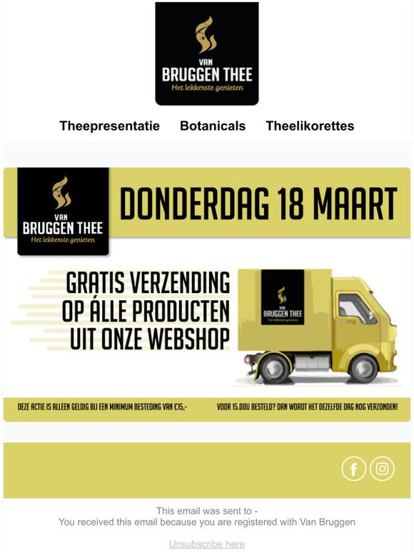 Gratis verzending