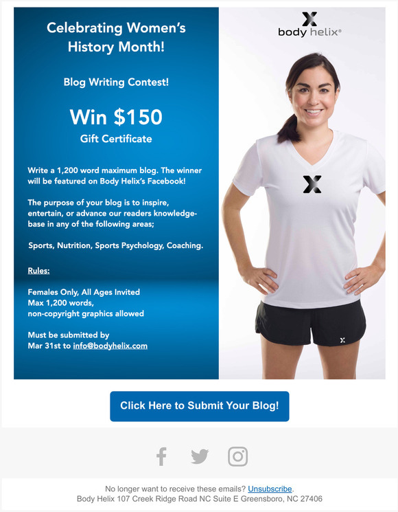  Enter our Blog Writing Contest for a Chance to Win a $150 Gift Certificate