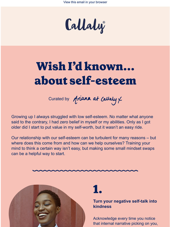 Wish Id known about self-esteem