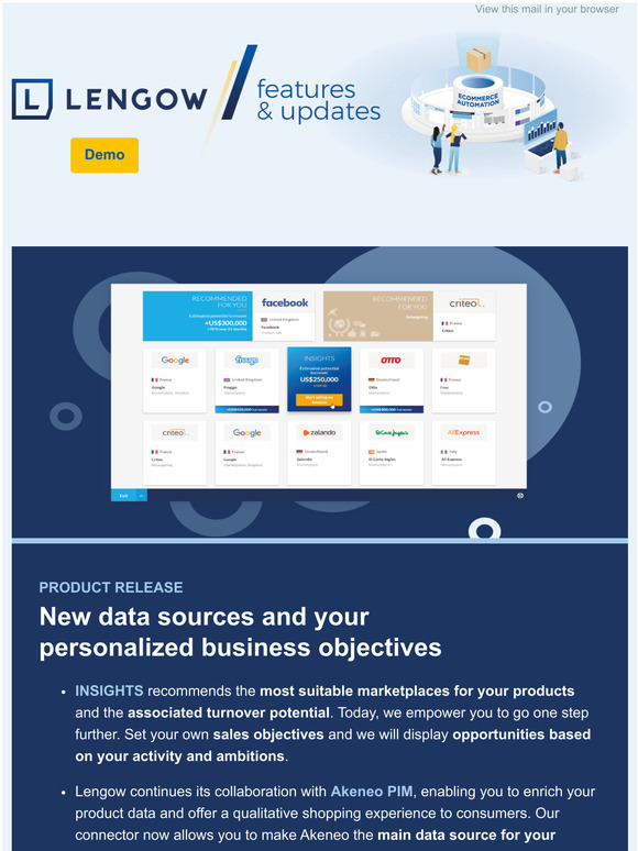 New data sources and personalized INSIGHTS for your business objectives