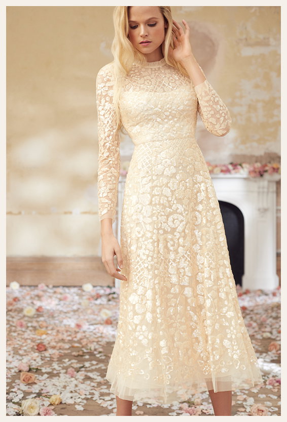 aurelia long sleeve ballerina dress Needle & Thread: It's new Meet the Aurelia