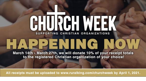 Churck Week Happening Now - Register Your Christian org