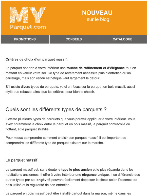 [Conseil du pro] Comment choisir son parquet massif ?