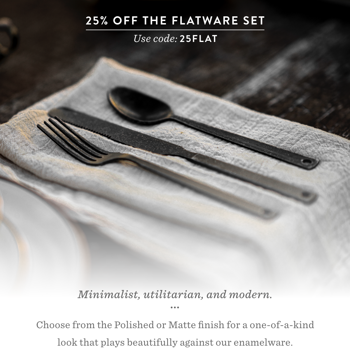 Barebones - Flatware Set - Polished