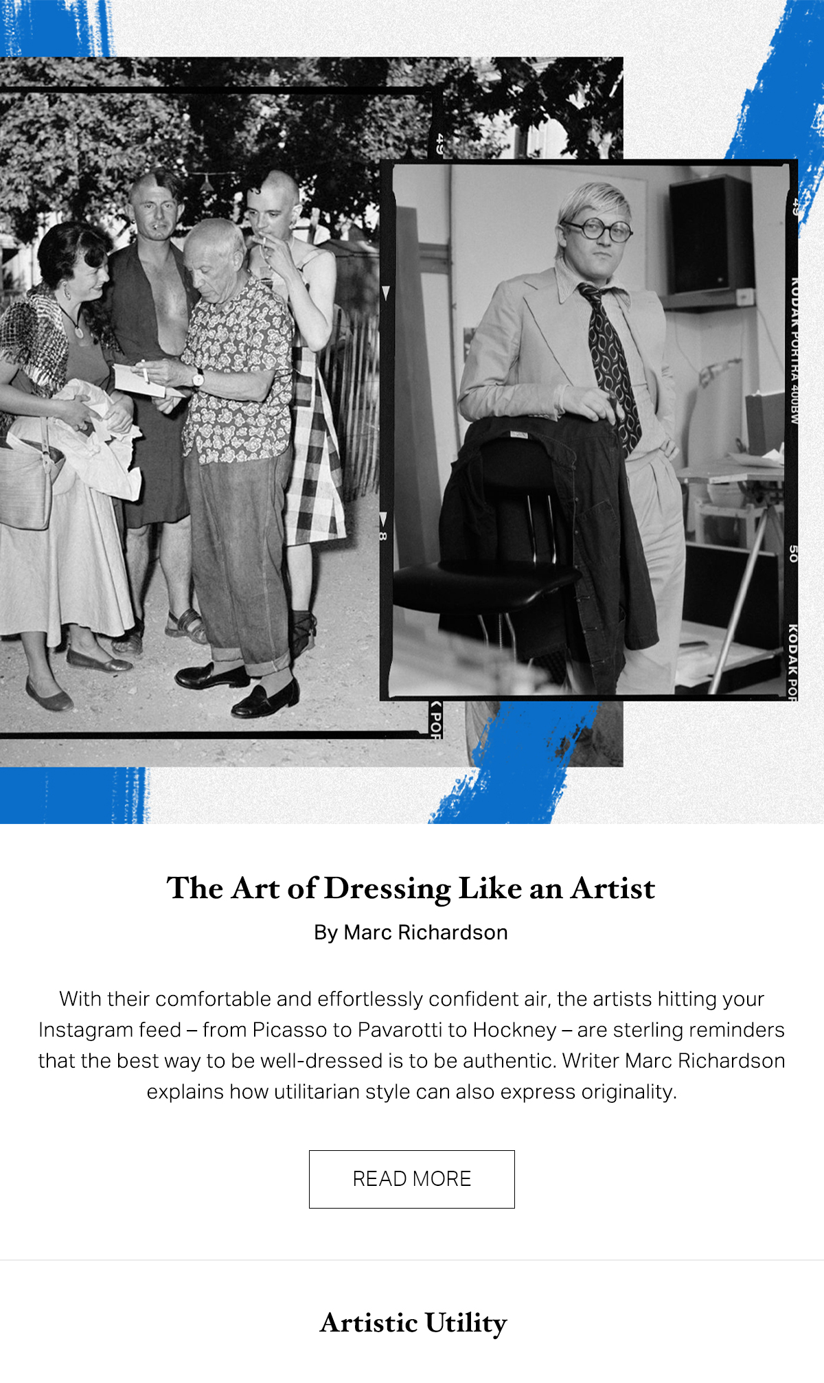 dressing like an artist