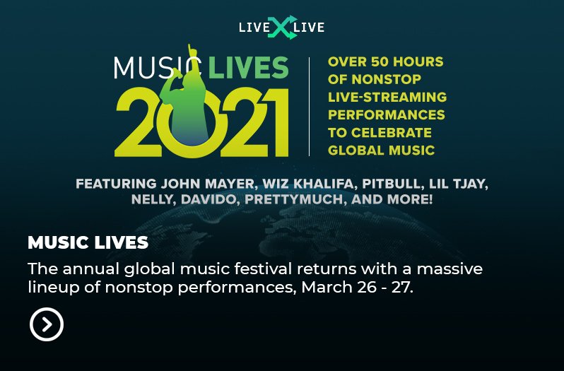 Livexlive All New Events Just Announced Justin Bieber Youtubers Vs Tiktokers Music Lives Festival And More Milled