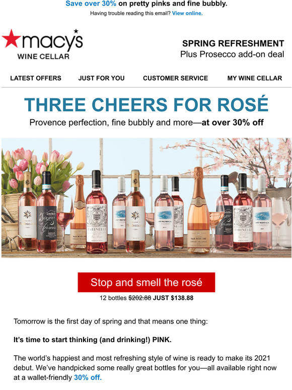 Macy's Wine Cellar Ros season starts....NOW Milled