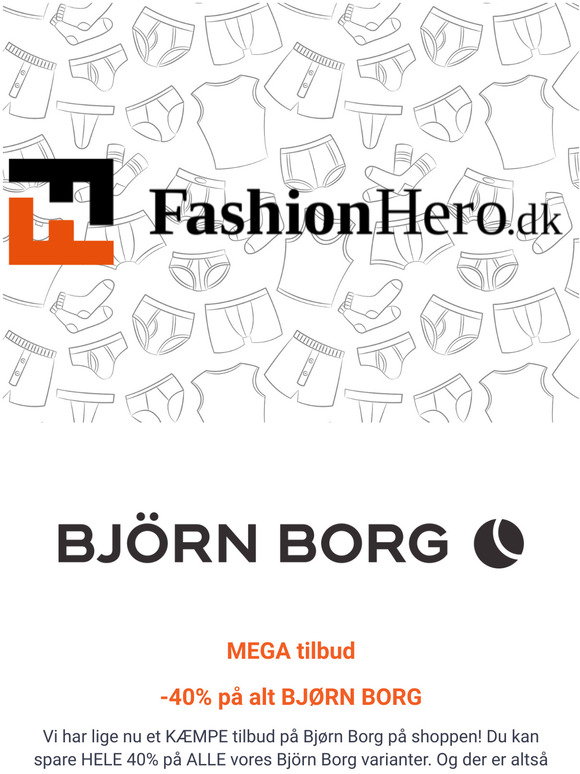 Delegation konvergens Embankment fashionhero.dk: 40% på ALT Björn Borg hos Fashionero! | Milled