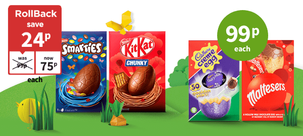 Easter eggs 99p each