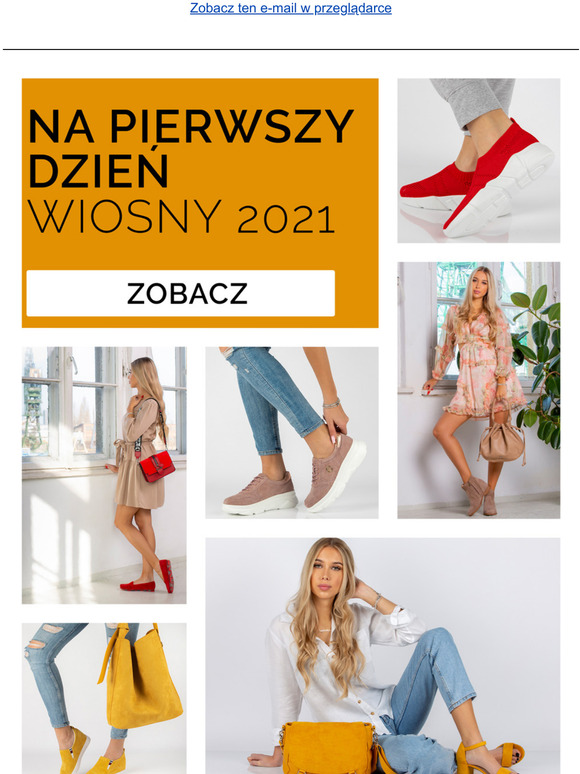 Najnowsze wiosenne buty i torebki w sklepie plus extra wiosenny kod rabatowy: WIOSNA5