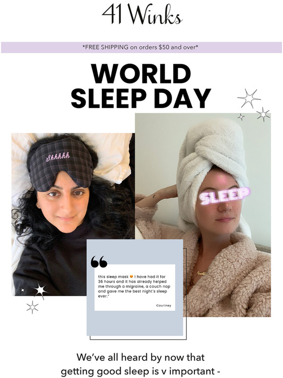 CELEBRATE WORLD SLEEP DAY WITH US